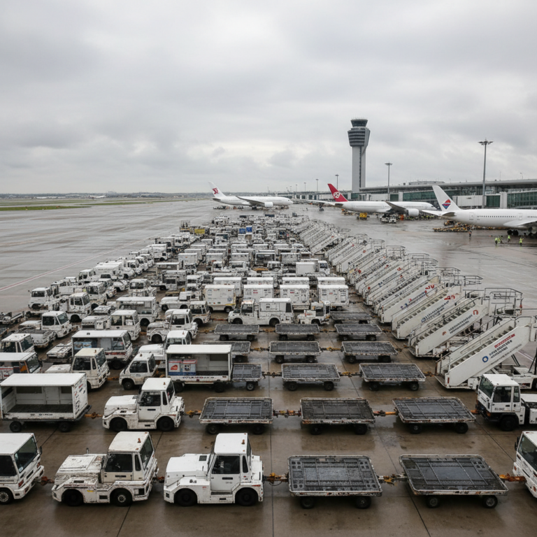 Imagem ilustrativa sobre airport ground handling equipment management: visão geral do tema do artigo.