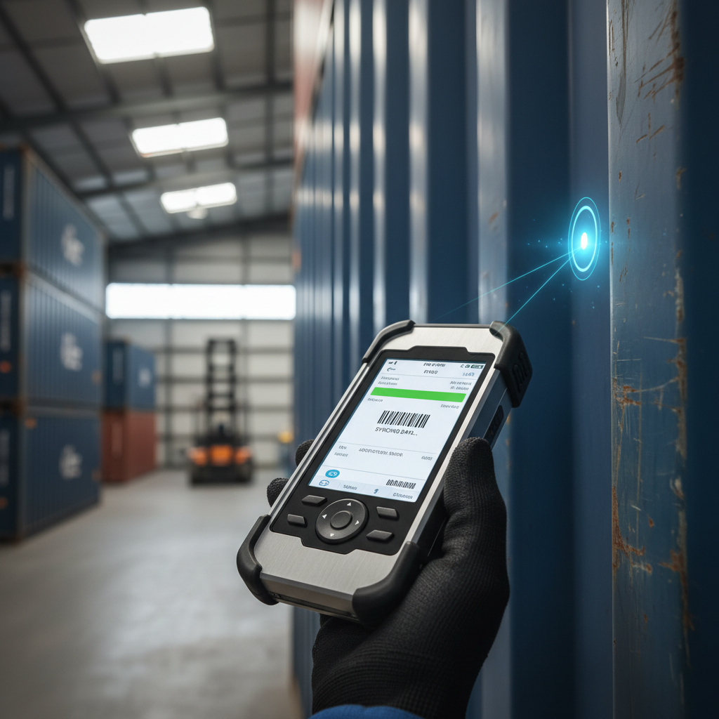 Technical close up of a tracking device showing how Griffin Air improves airfreight tracking with real time data.