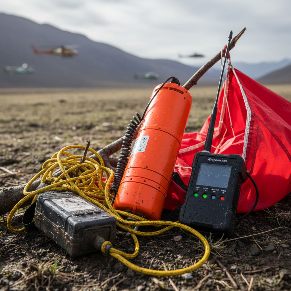 Detalhe ilustrando tracking emergency aviation equipment em contexto operacional, complementar ao texto.
