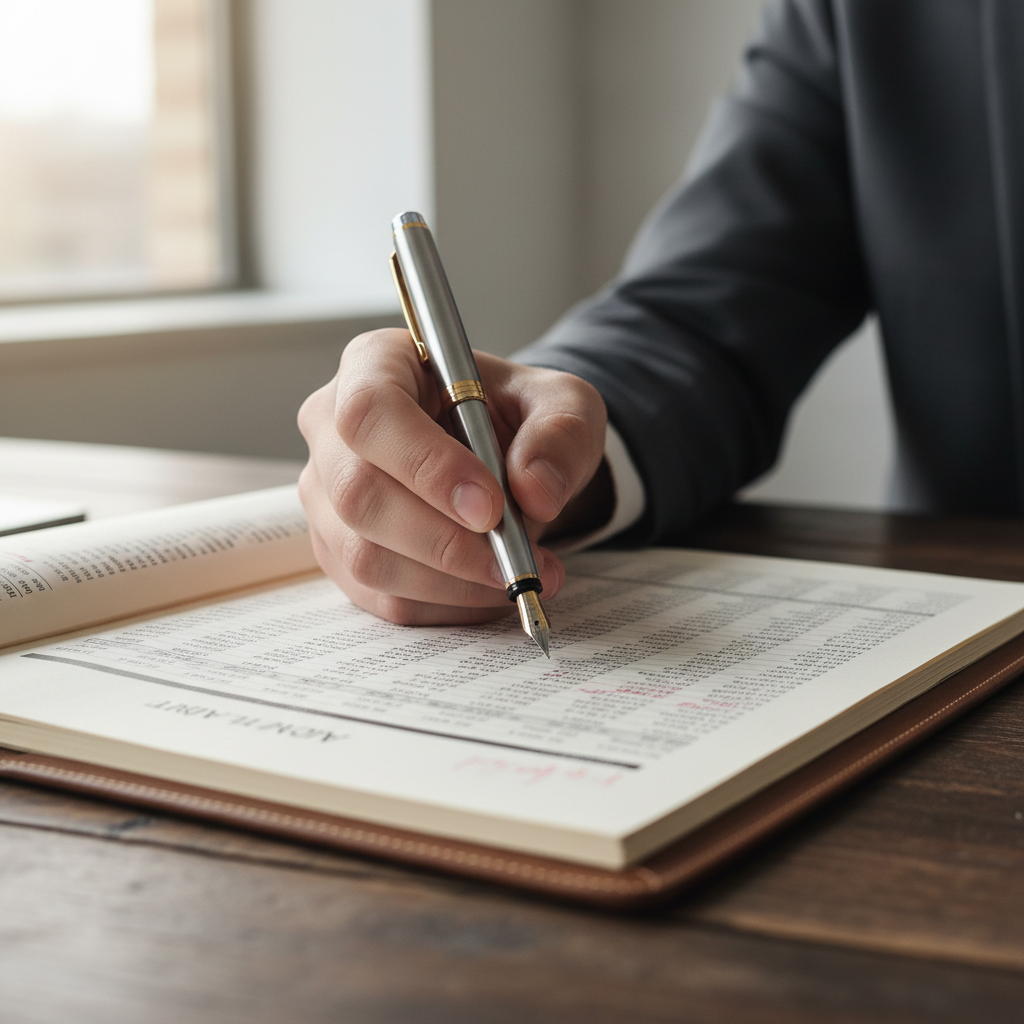 Close up of a professional signing financial documents asking does the csrd apply to the uk and its reporting.